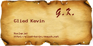 Glied Kevin névjegykártya